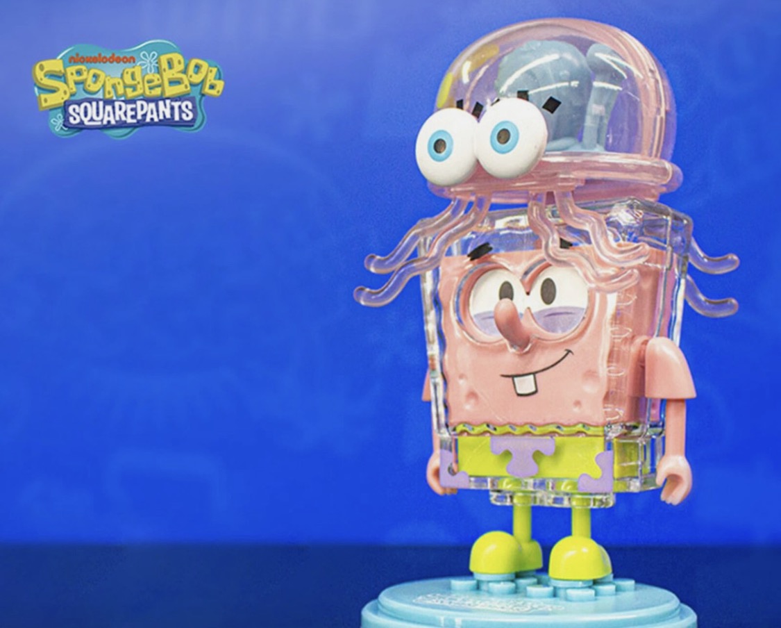 SpongeBob SquarePants jellyfish figure - open boxes