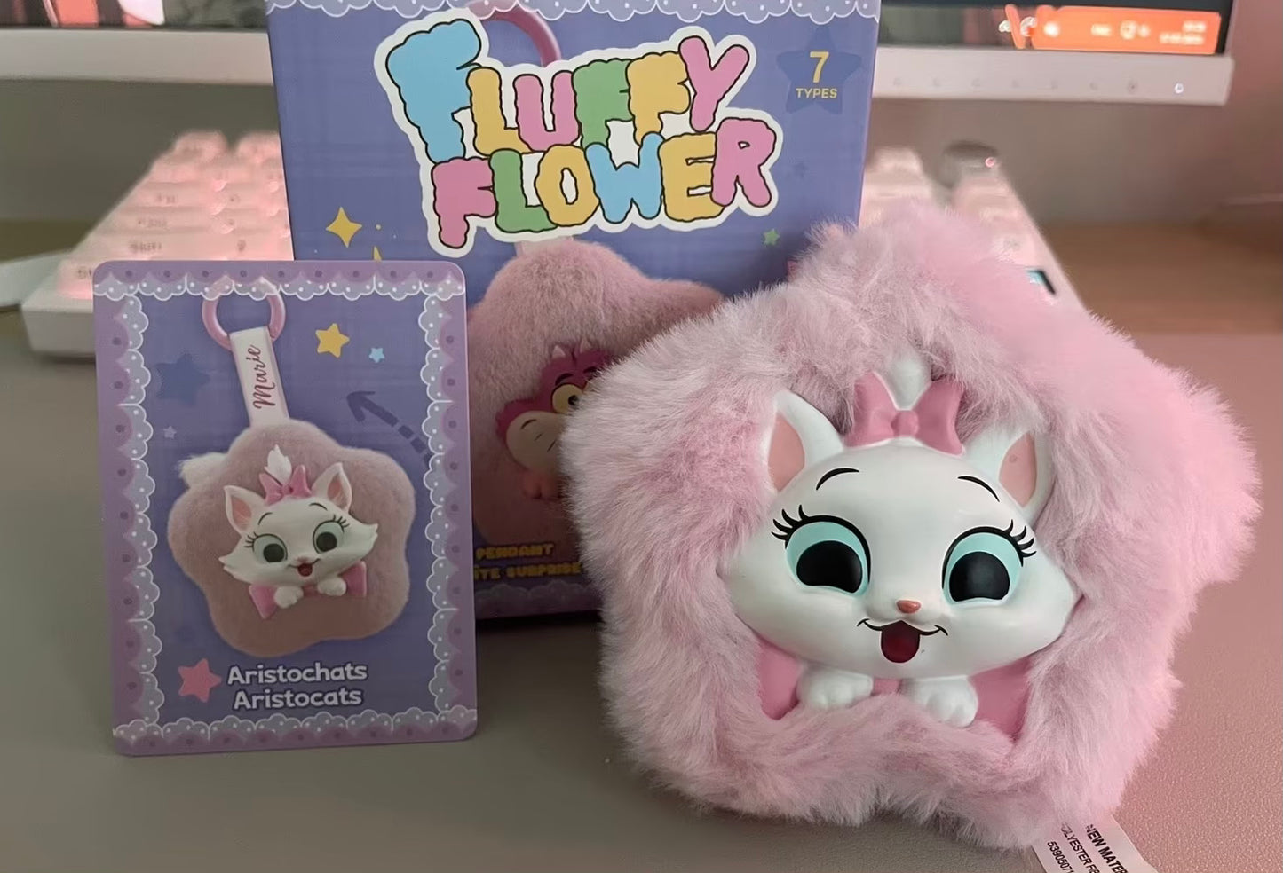 Fluffy flower Marie plush - open box