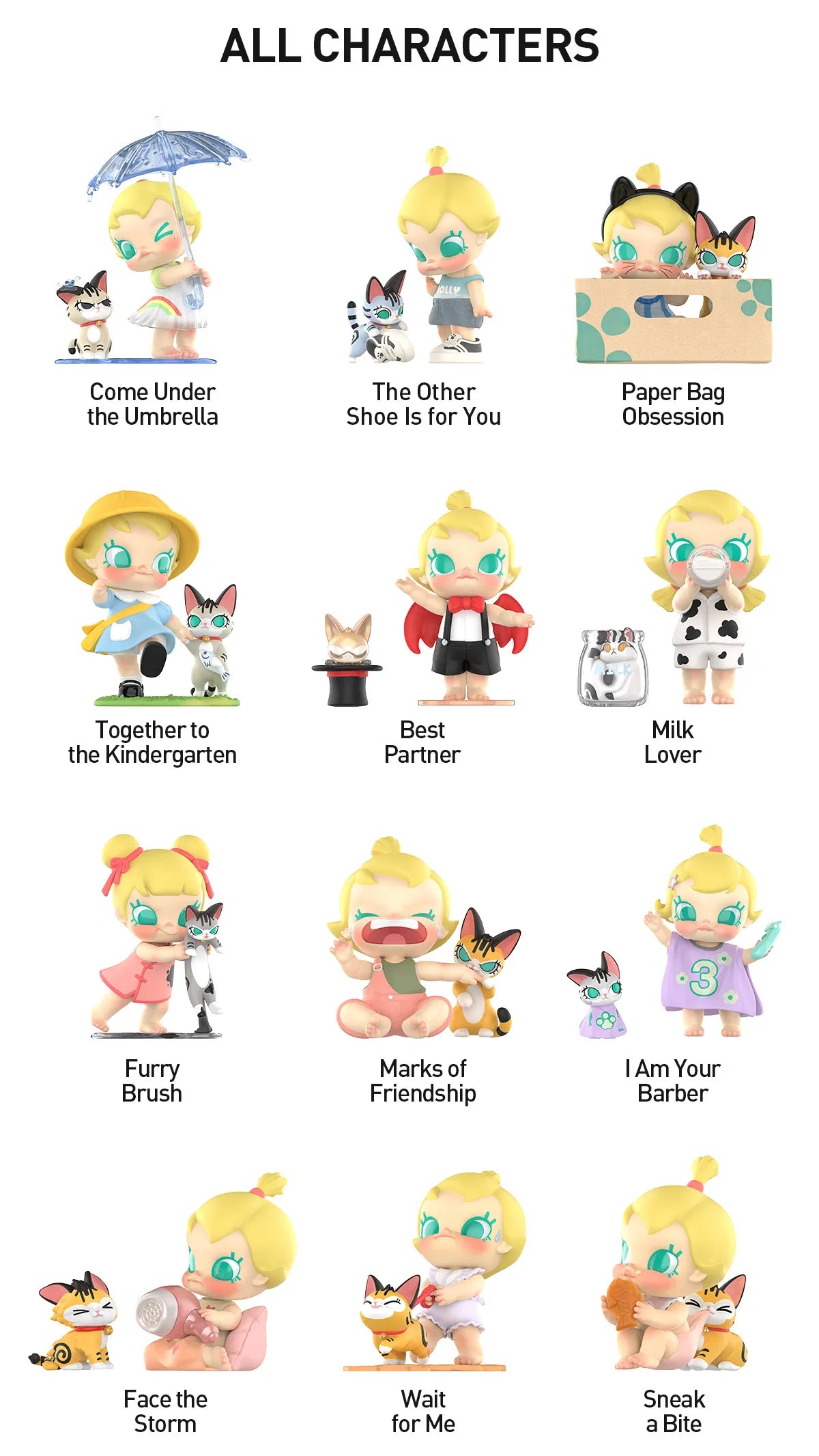 Baby Molly & baby tabby figure series blind box