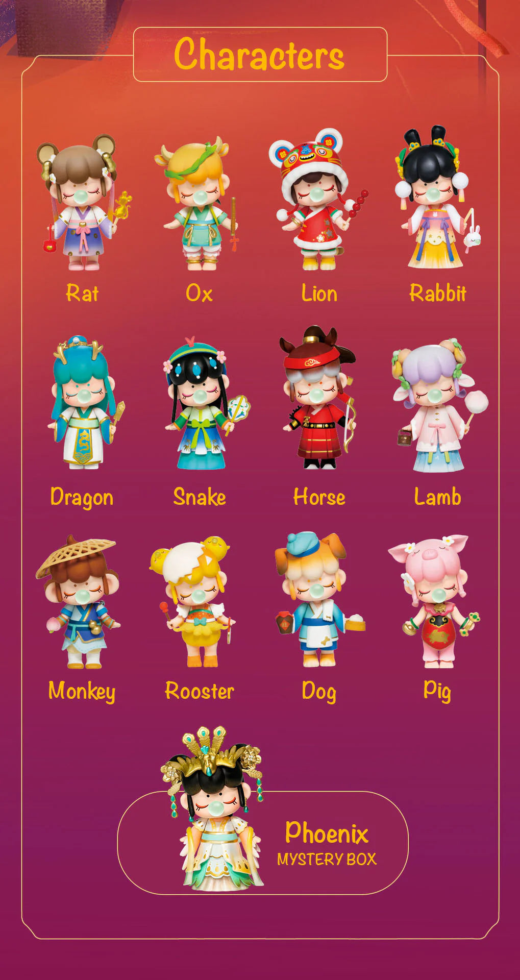 Nanci Chinese zodiac figure series blind box
