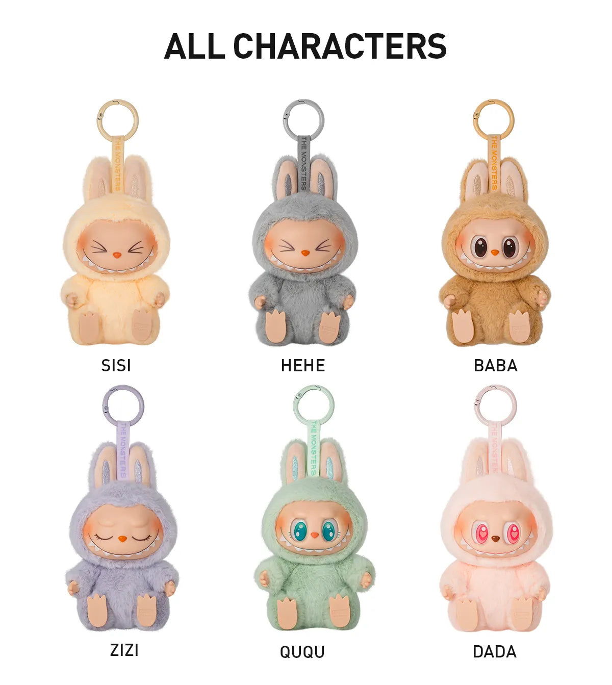 The monsters have a seat plush series blind box