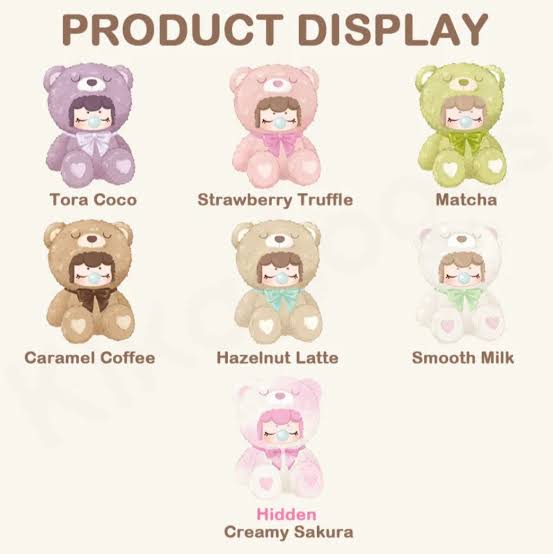 Nancy chocolate cutie bears plush series blind box
