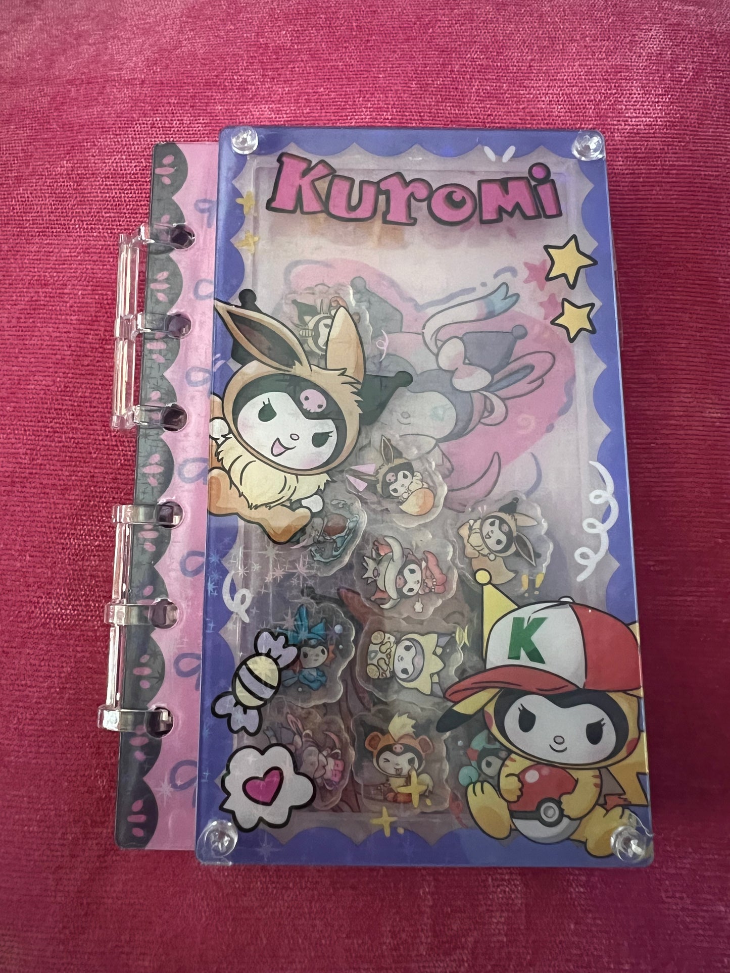 Character shaker acrylic notebooks A7