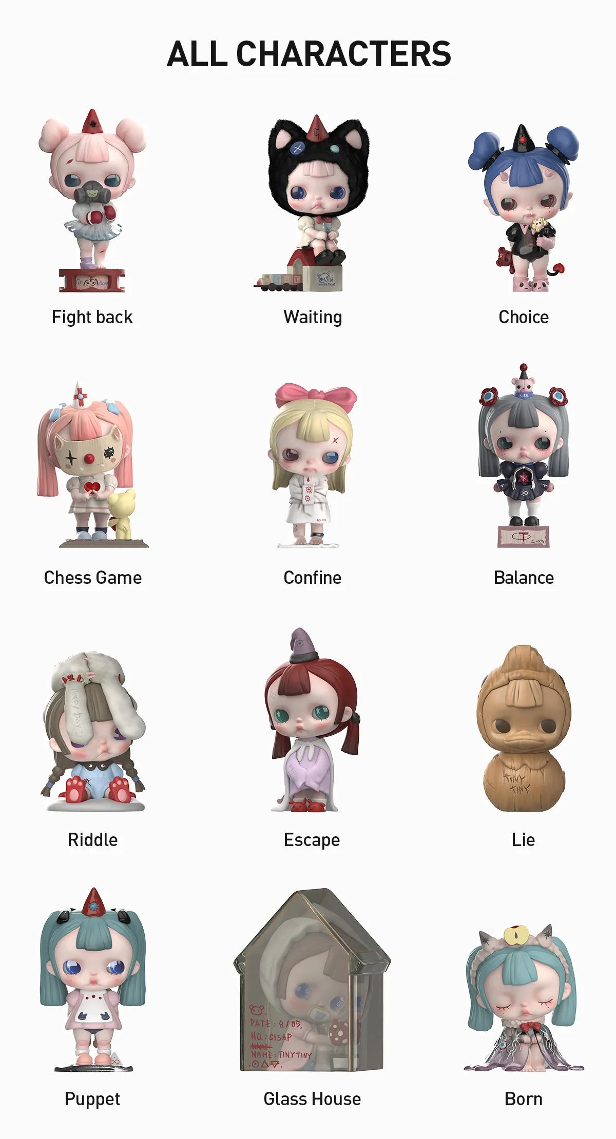 Tiny tiny the prologue figure series blind box