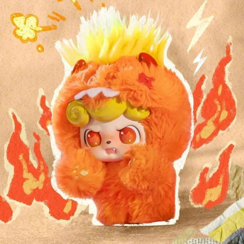 Q kid emotional hairy monsters figure - open box