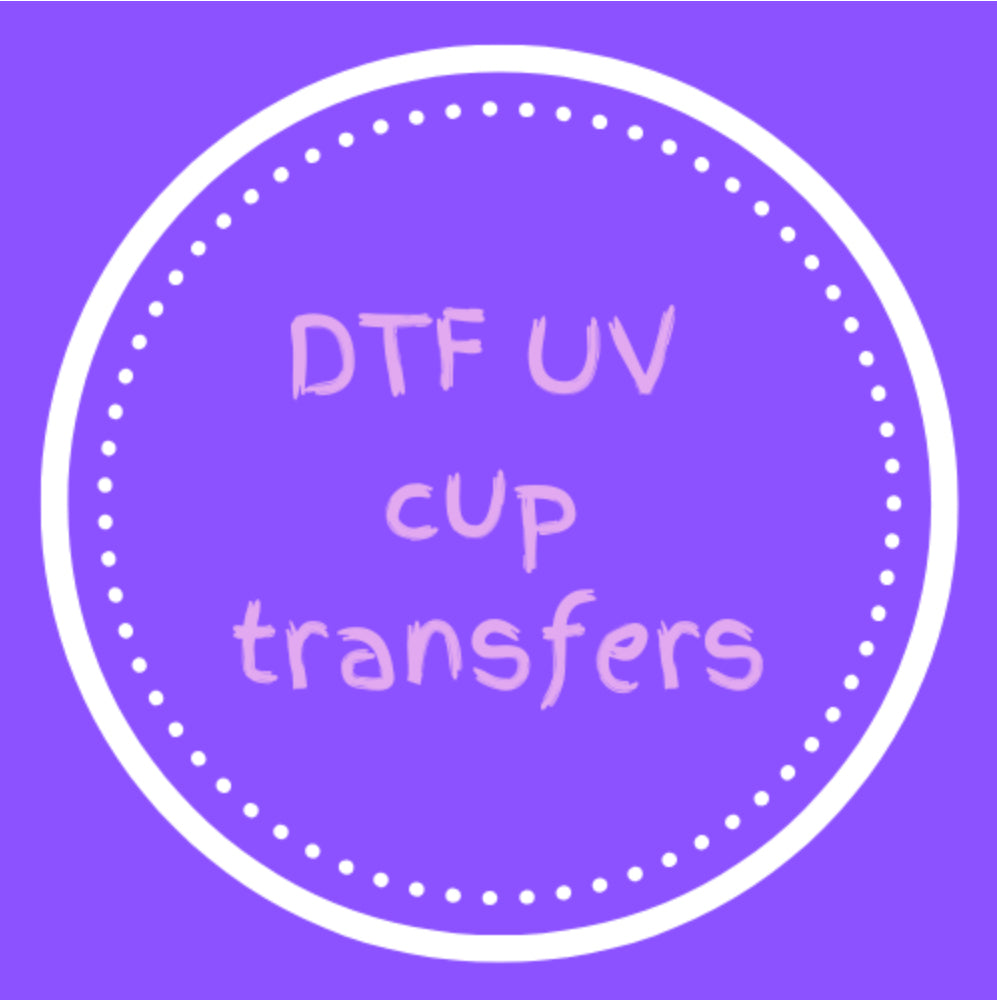 DTF UV cup wraps