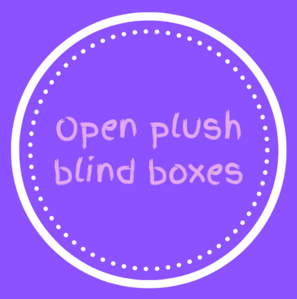 Open plush blind boxes