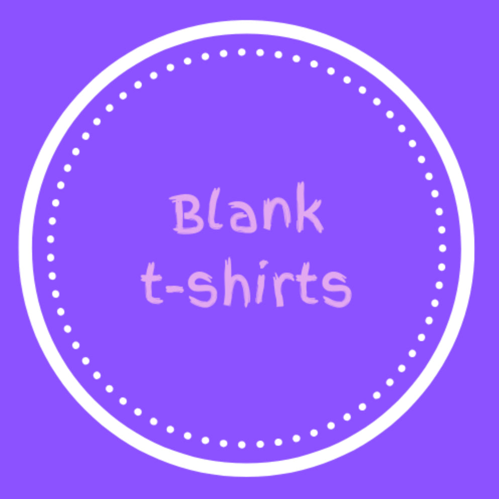 Blank t-shirts for heat transfers