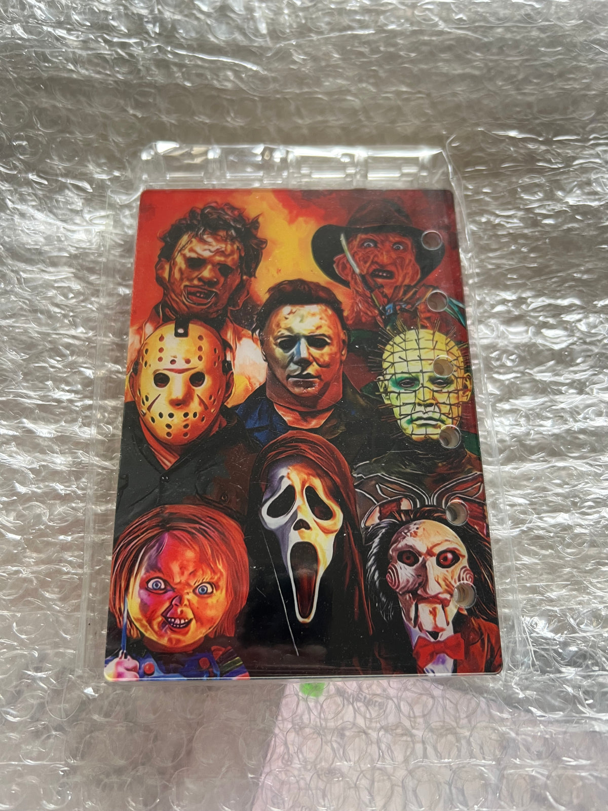 A7 tarot, horror & other character acrylic notebooks