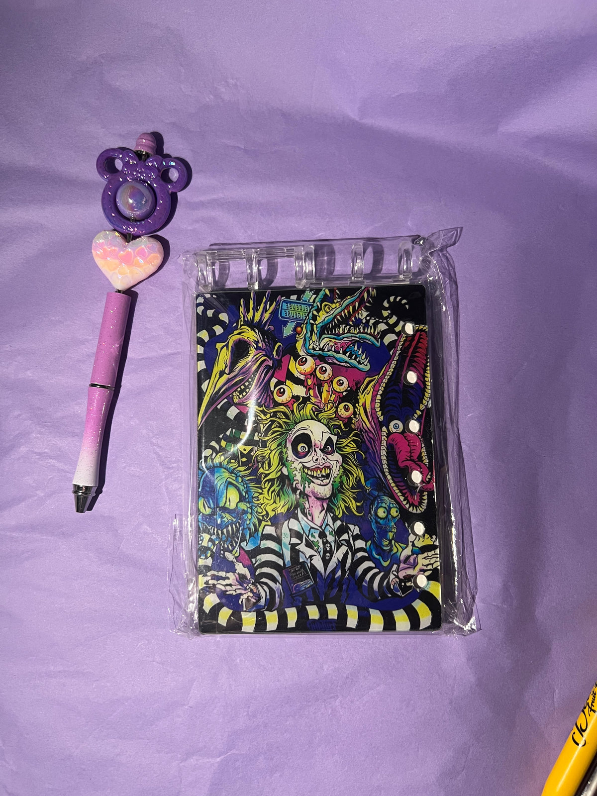 A7 tarot, horror & other character acrylic notebooks