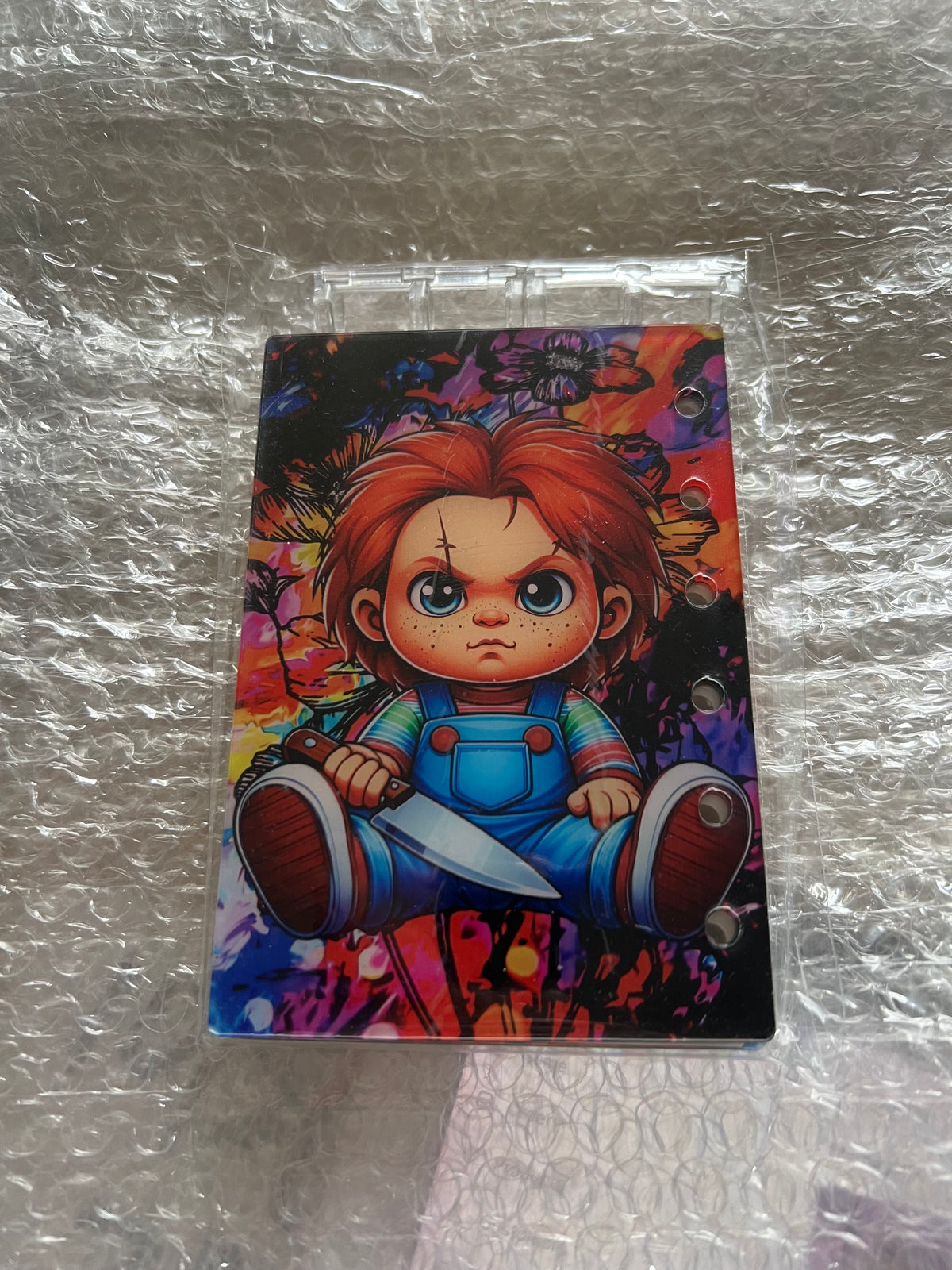 A7 tarot, horror & other character acrylic notebooks