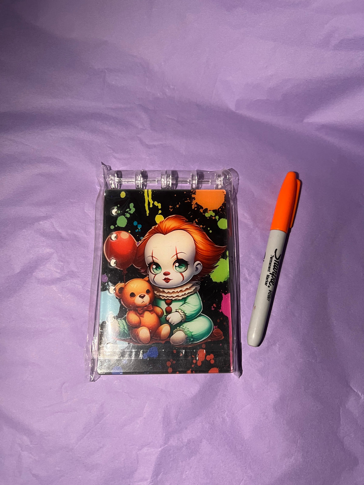 A7 tarot, horror & other character acrylic notebooks