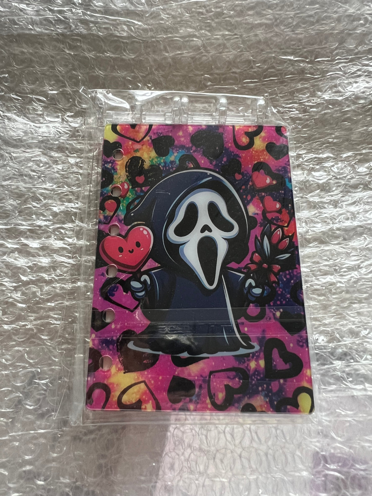A7 tarot, horror & other character acrylic notebooks