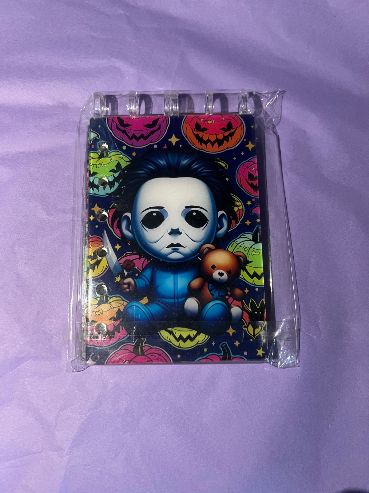 A7 tarot, horror & other character acrylic notebooks