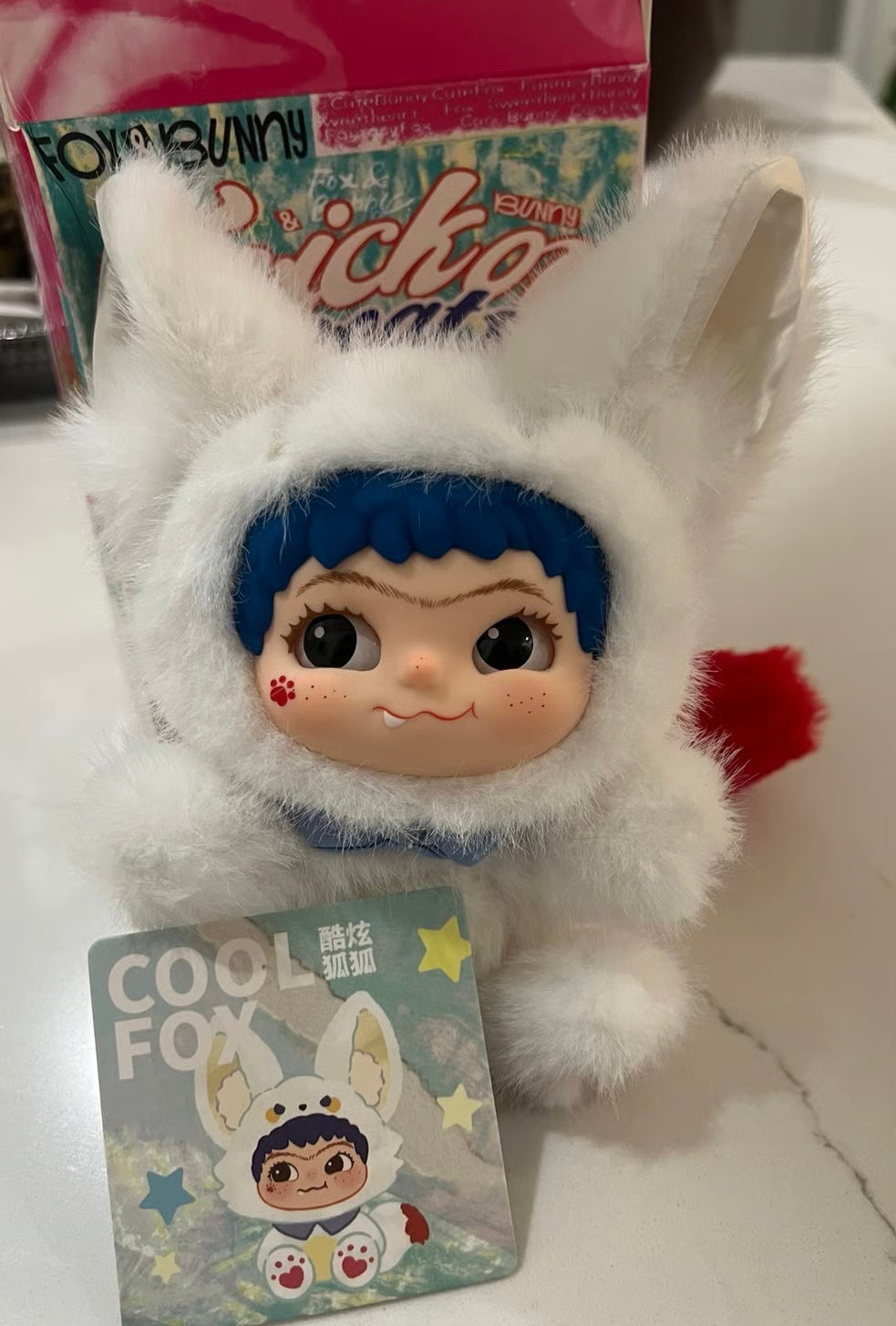 Wakuku trick or treat fox & bunny plush - open boxes