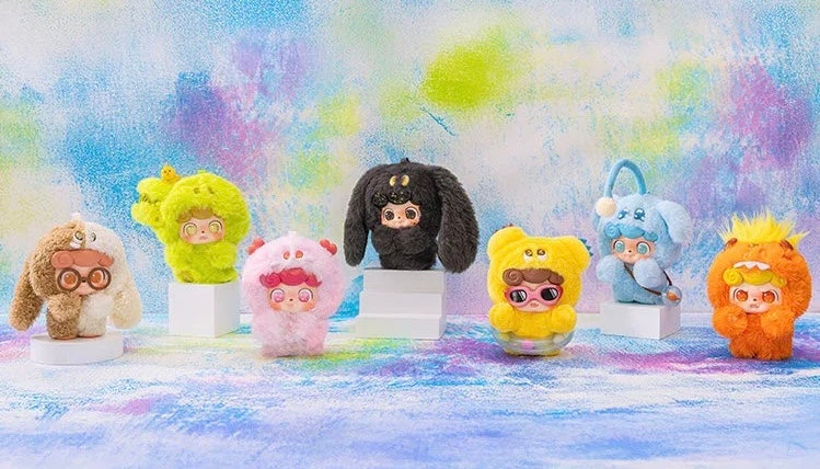 Q kid emotional hairy monsters figure series blind box