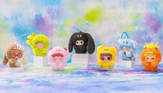 Q kid emotional hairy monsters figure series blind box