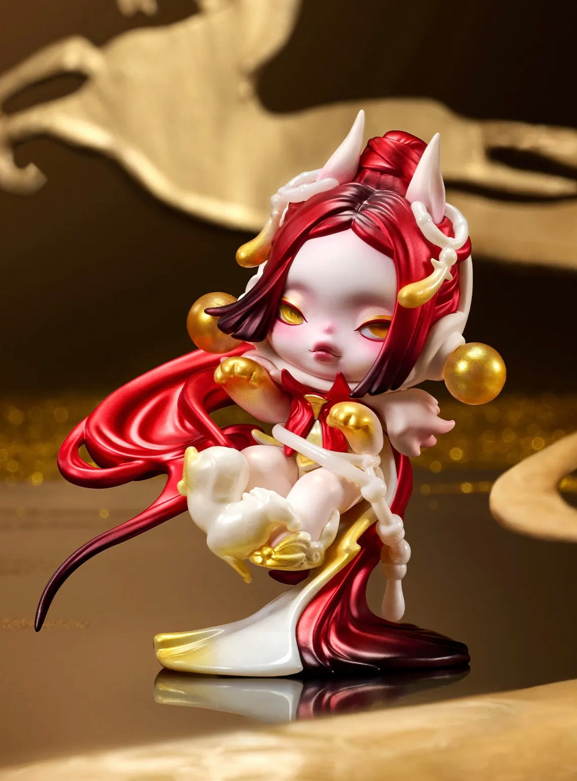 Skullpanda celestial horse figure