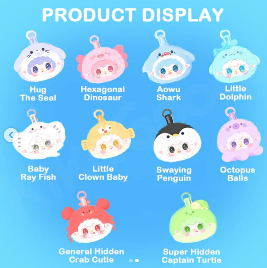 Yooki ocean baby plush blind box