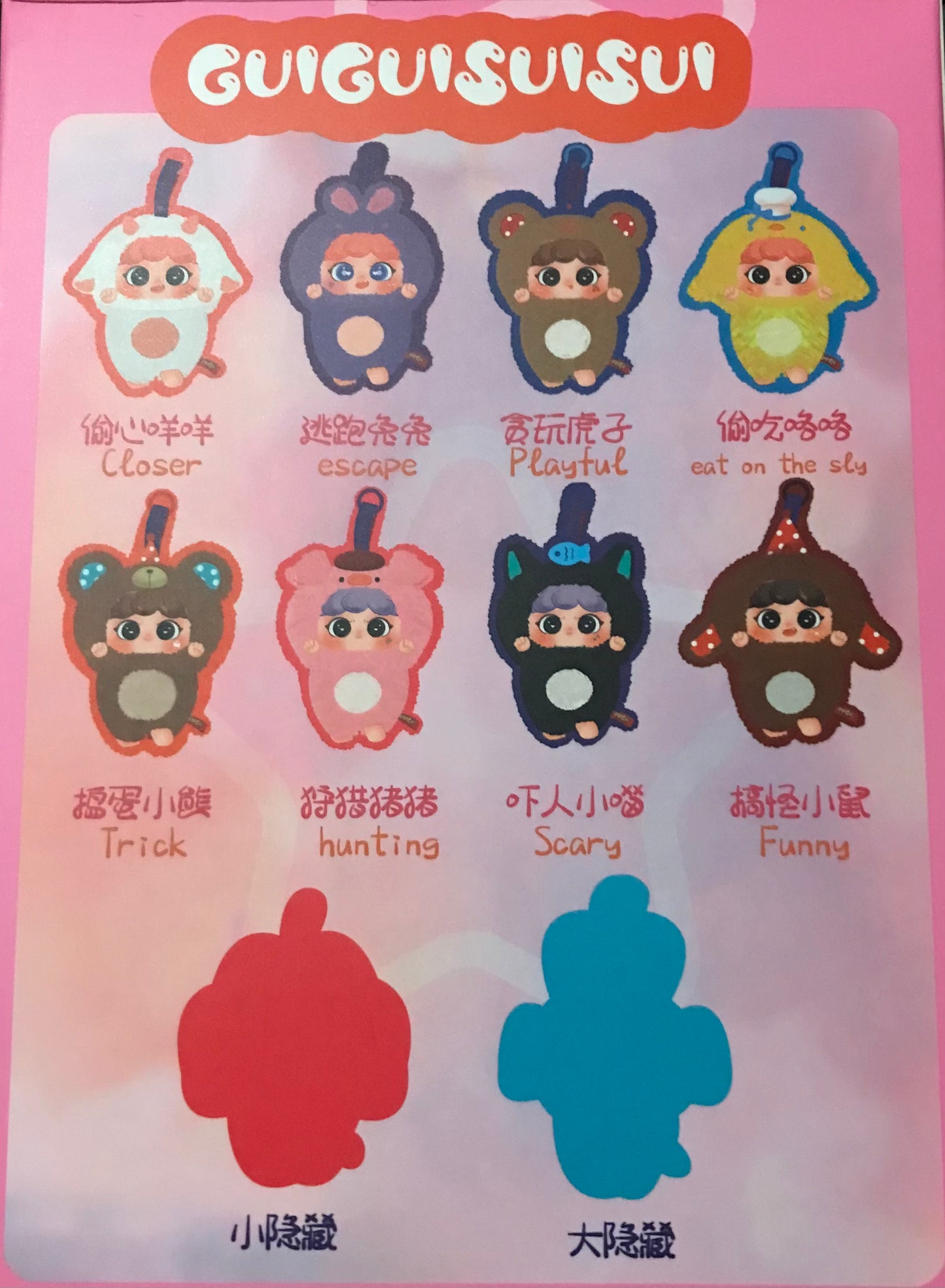 Migo guiguisuisui plush series blind box