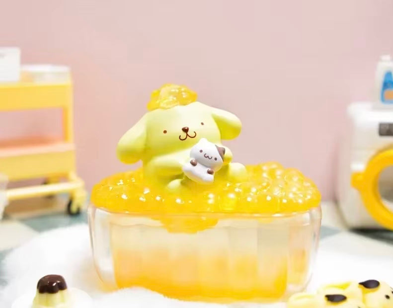 Sanrio bubble party figures - open boxes