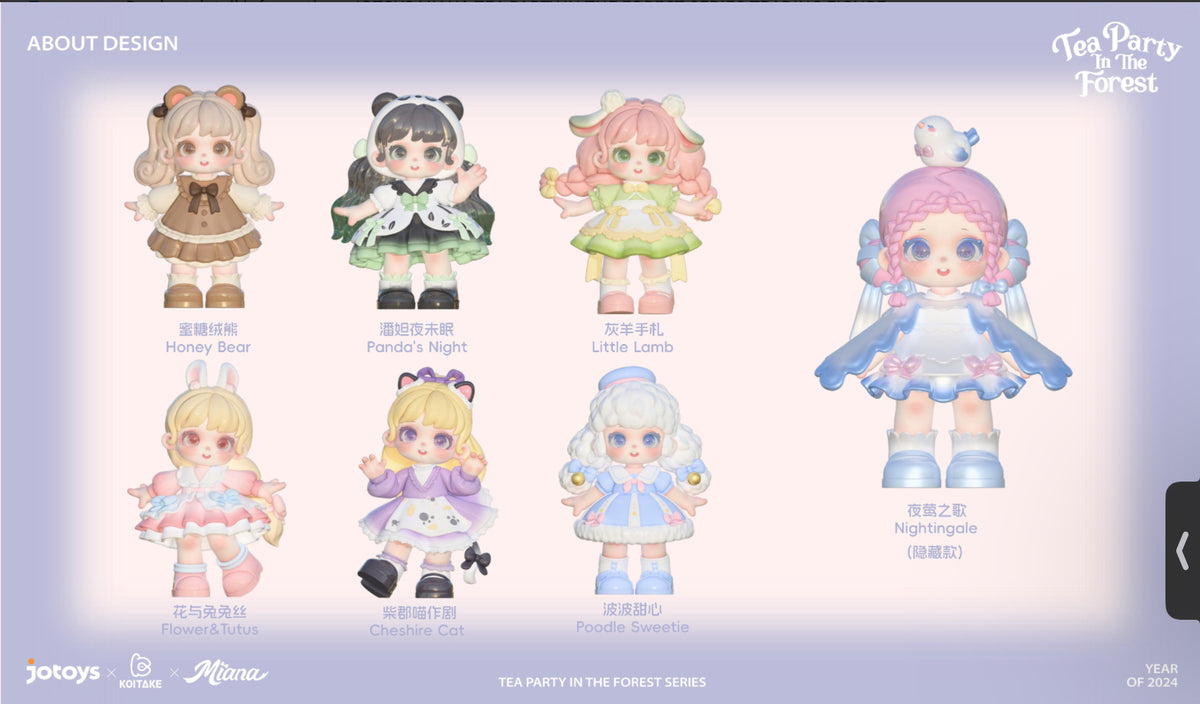 Miana tea party in the forest figure blind box