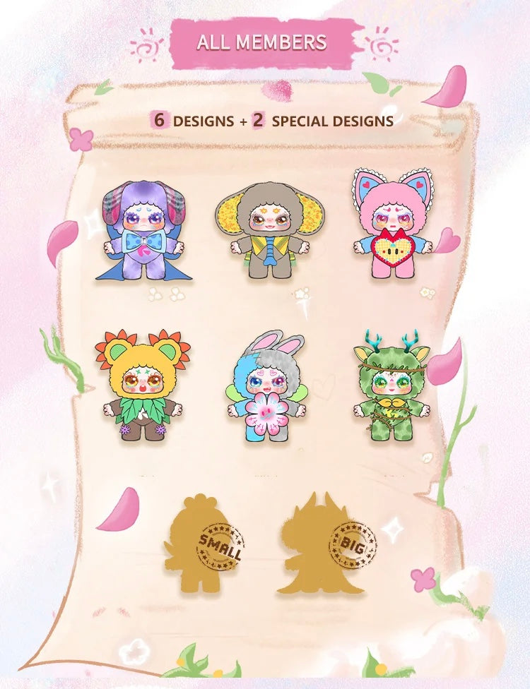 Kimmon 200% new growth plush series blind box
