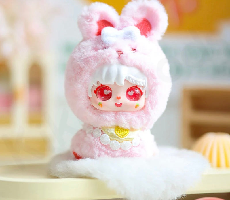 Sanmi rabbits little baby hand In hand plush - open box