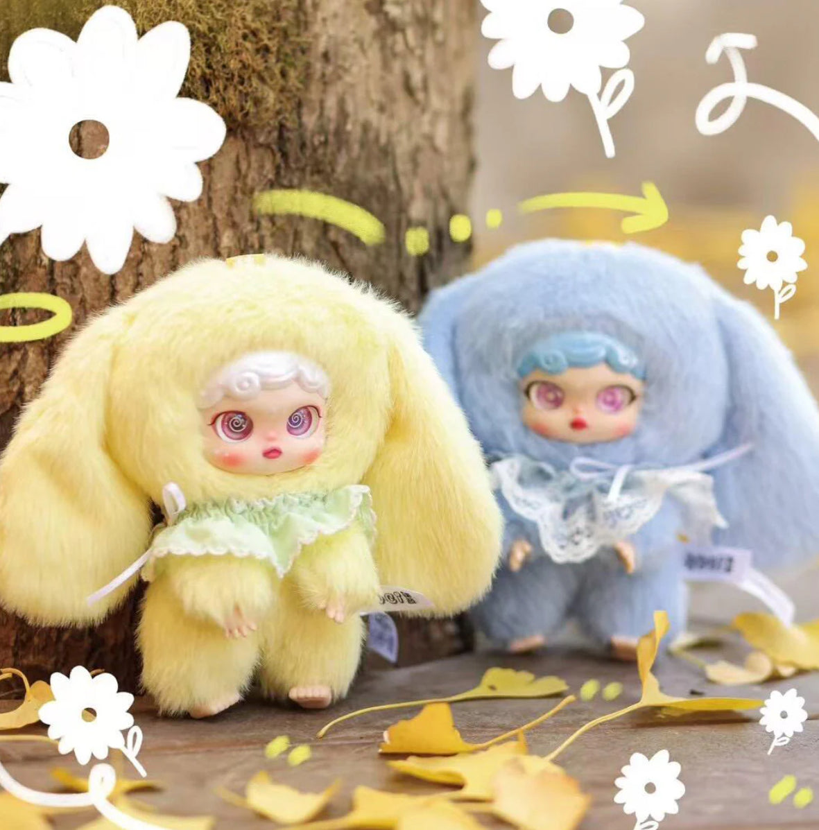 Noci dreamland rabbit plush series blind box