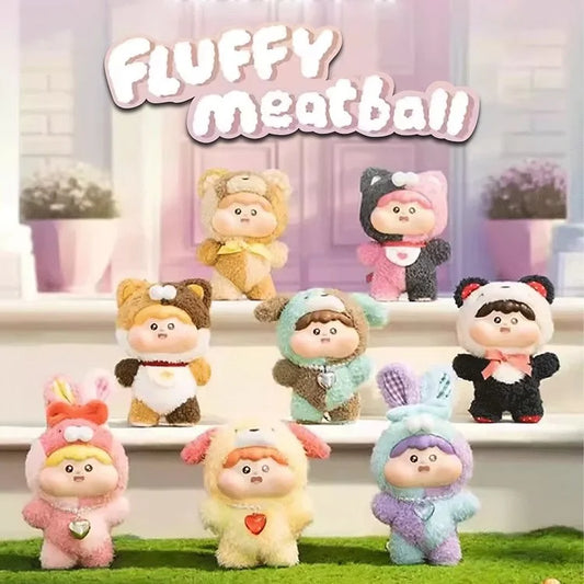 Fluffy meatball plush series blind box