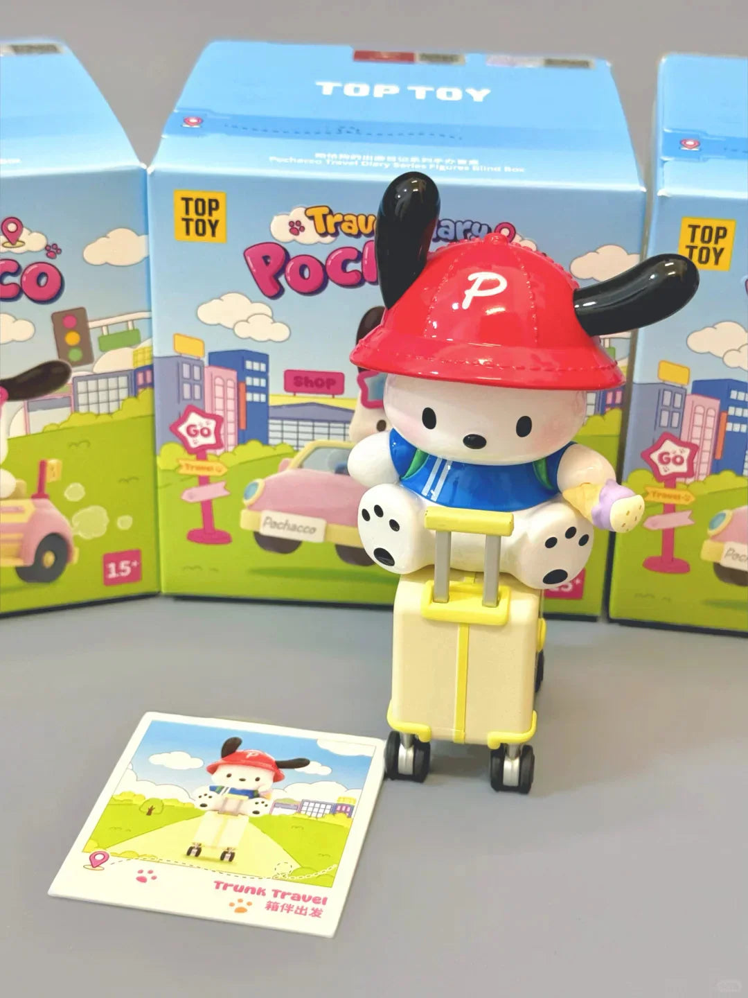Pochacco travel diary figures - open boxes