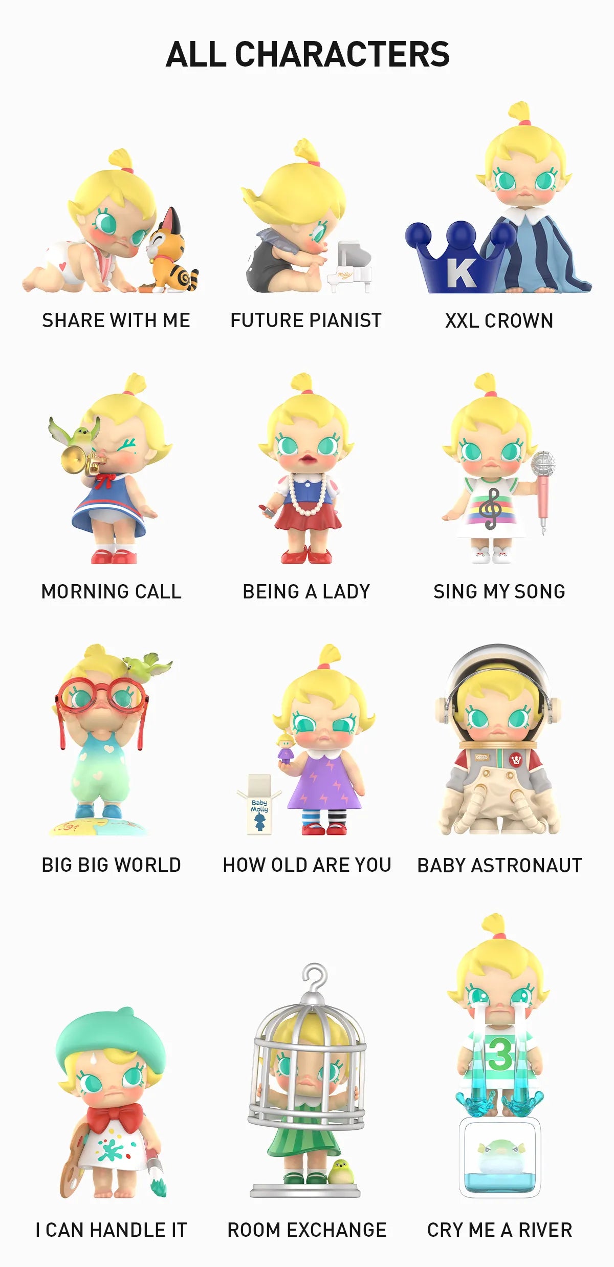 Baby Molly when I was three figure series blind box