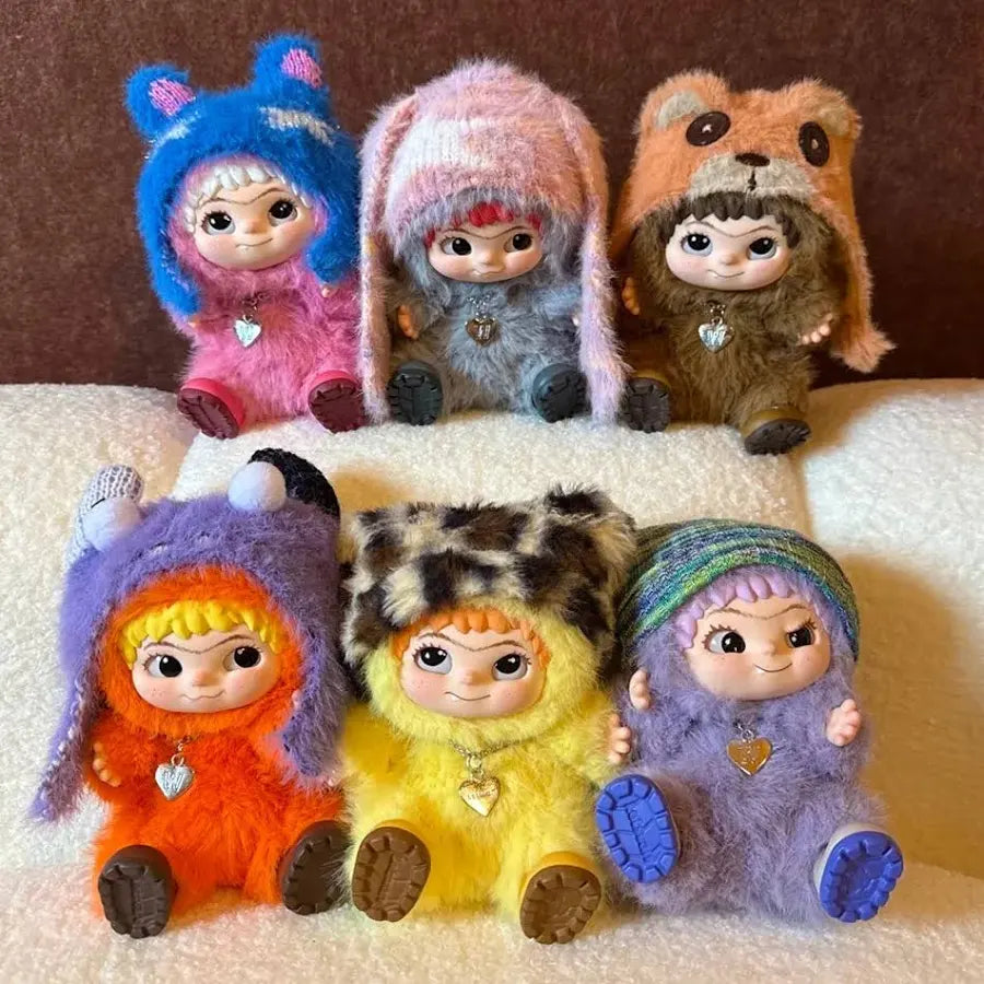 Wakuku fuzzy trendy fun party plush series blind box