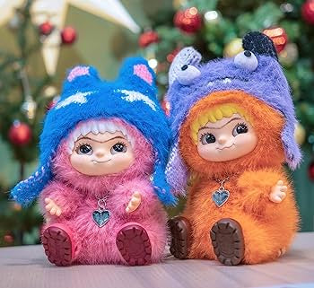 Wakuku fuzzy trendy fun party plush series blind box