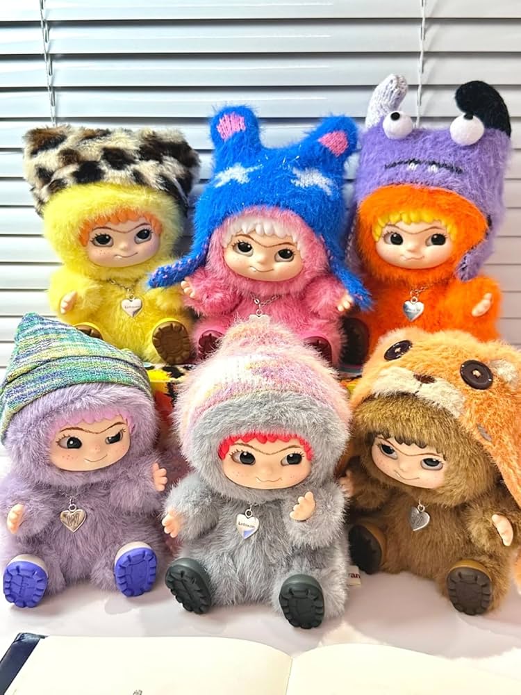 Wakuku fuzzy trendy fun party plush series blind box