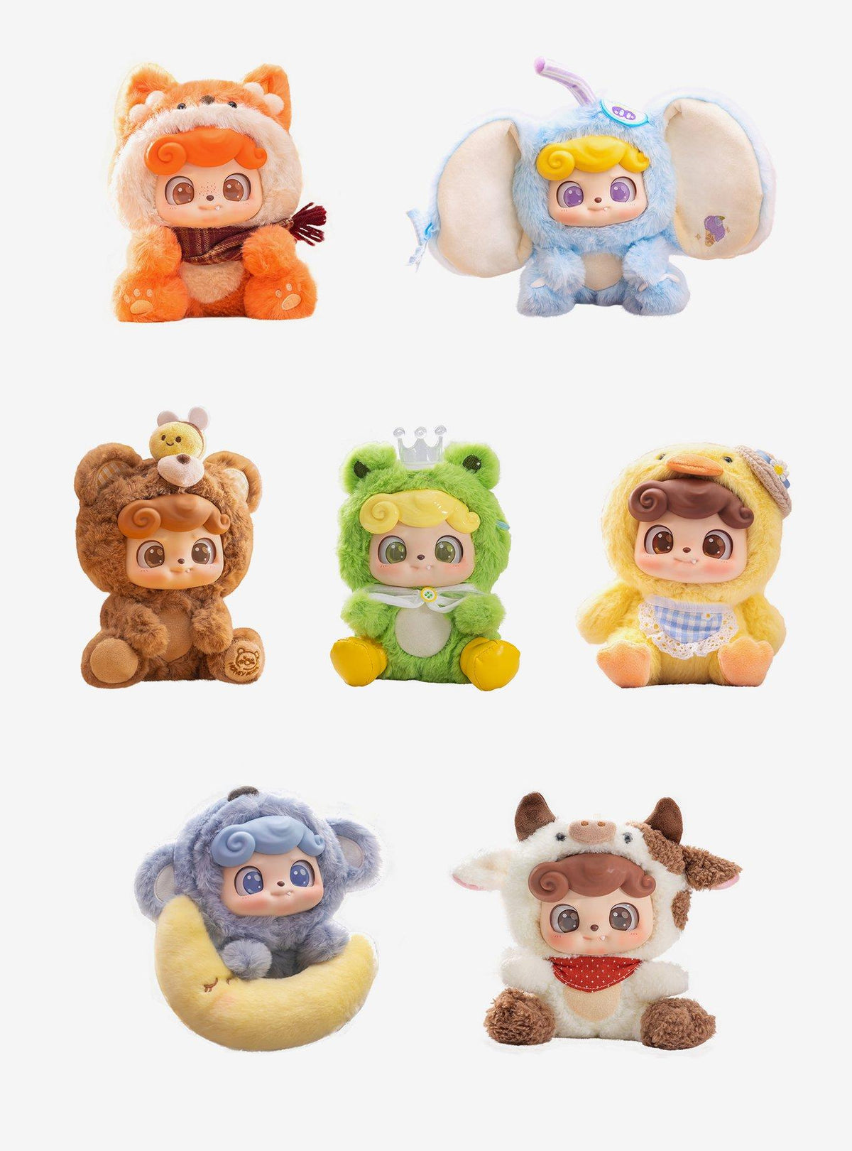Q kid animal pre school plush series blind box