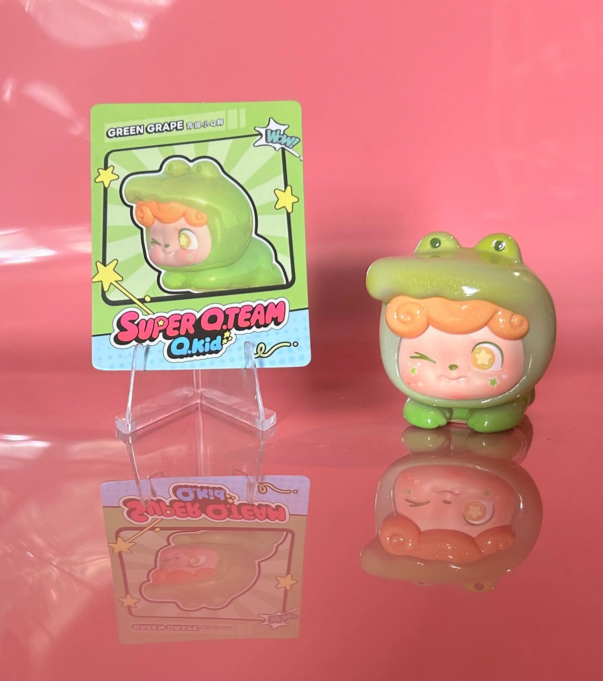 Q kid super Q team figures - open boxes