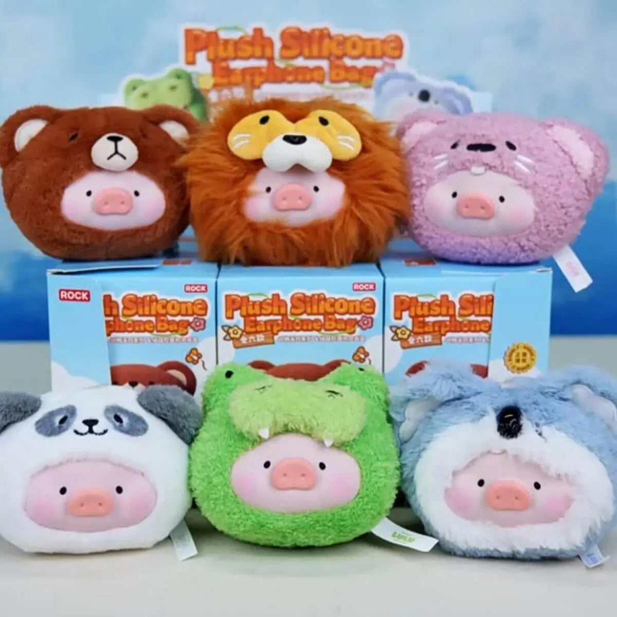Lulu animal party plush earphone bag series blind box