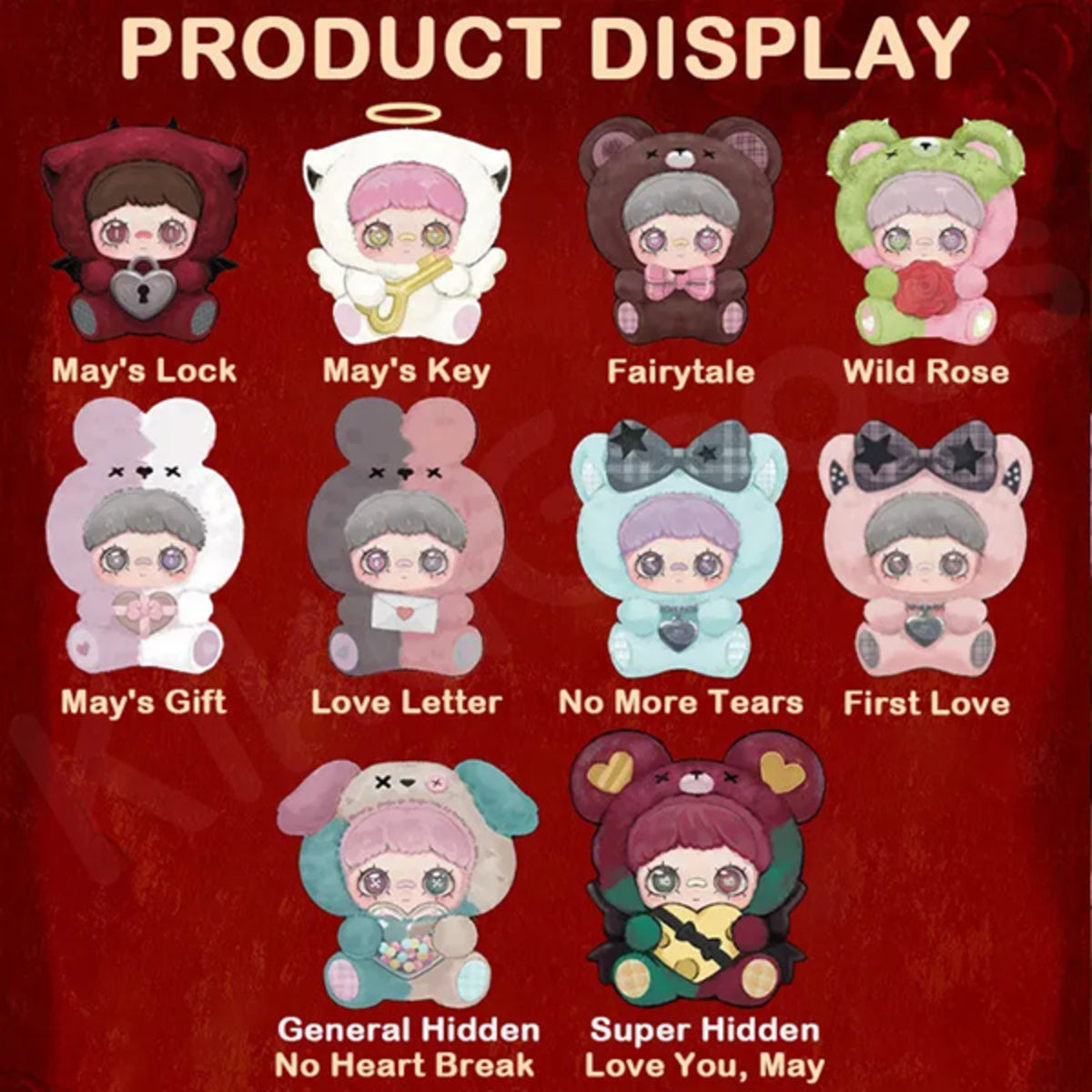 Maymei may I love you plush series blind box