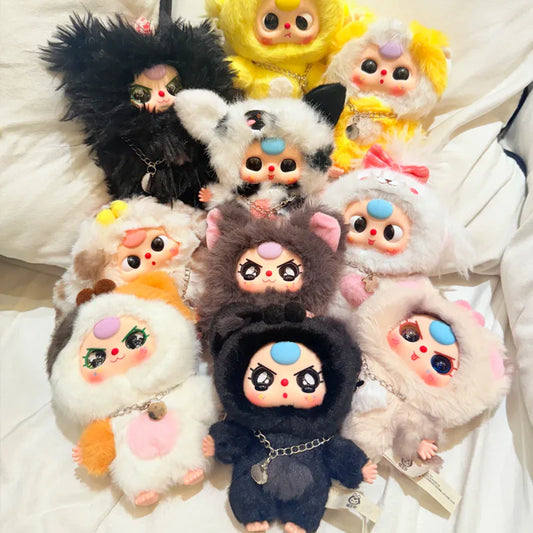 Baby three cats and dogs plush series blind box