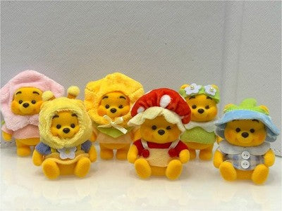 Winnie touching garden flocked figure series blind bag