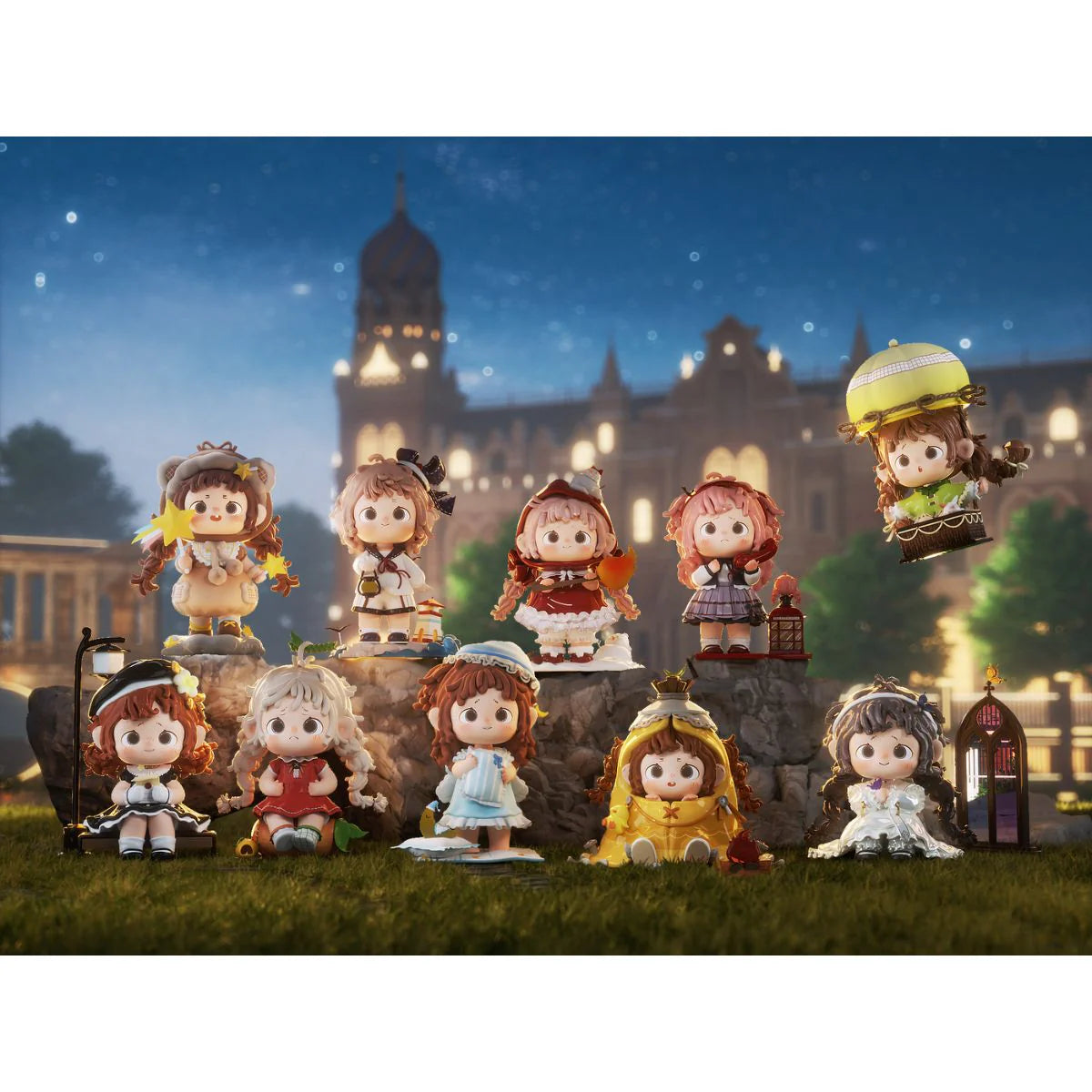 Heyone glimmeretty under night sky figure blind box