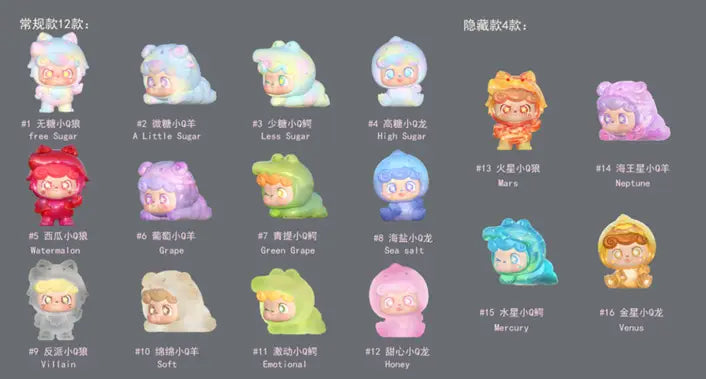 Q kid super Q team figure series blind box