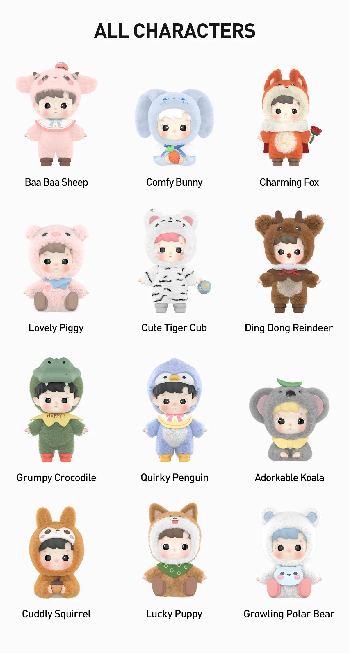 Hacipupu snuggle with you figure series blind box