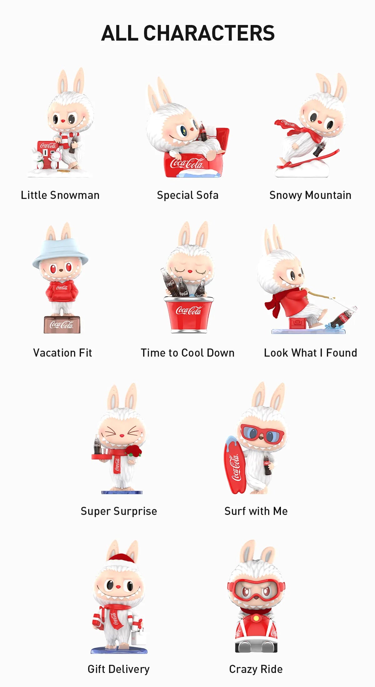 The monsters Coca Cola figure series blind box