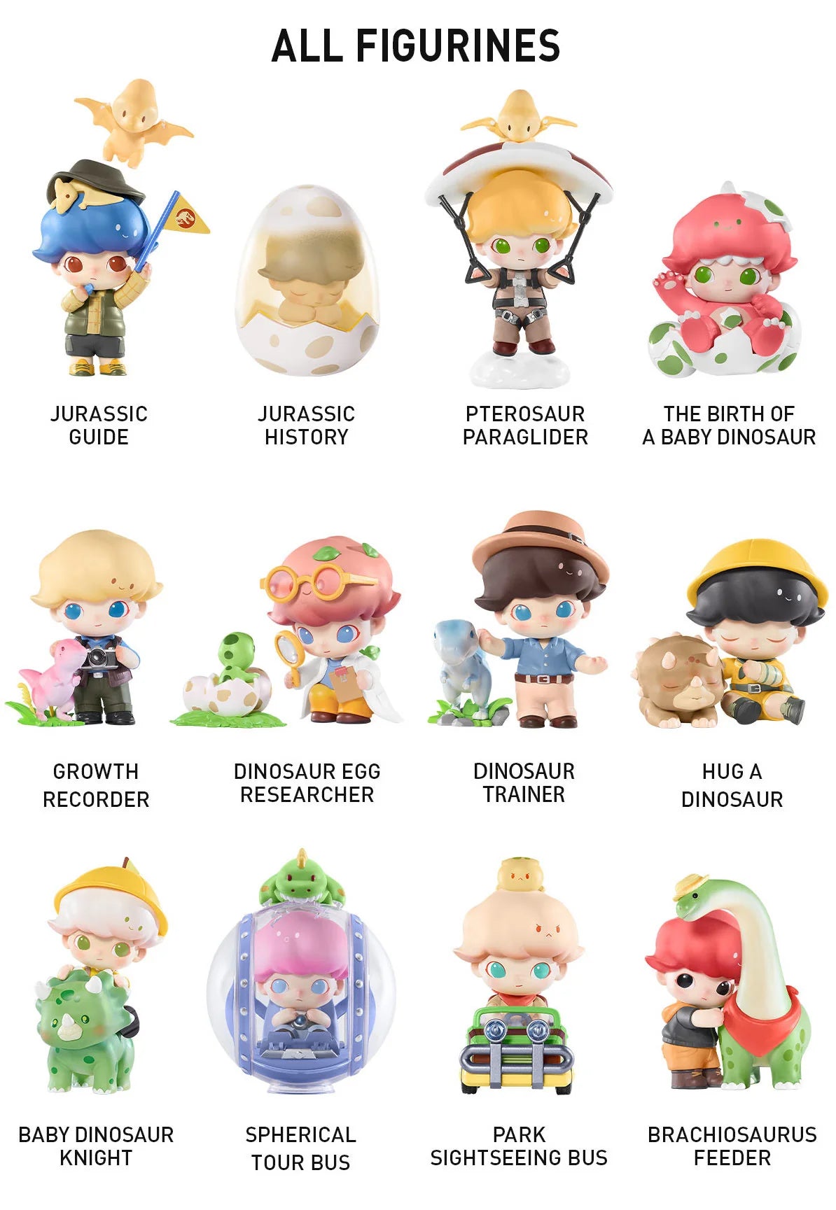 Dimoo Jurassic world figure series blind box