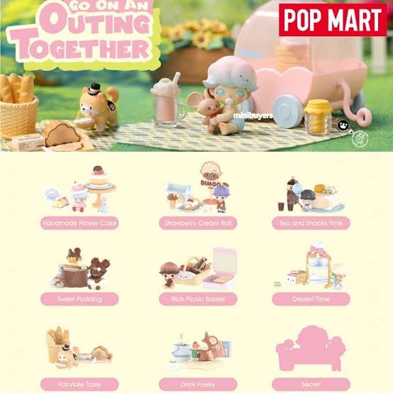 Dimoo go on an outing together figure series blind box