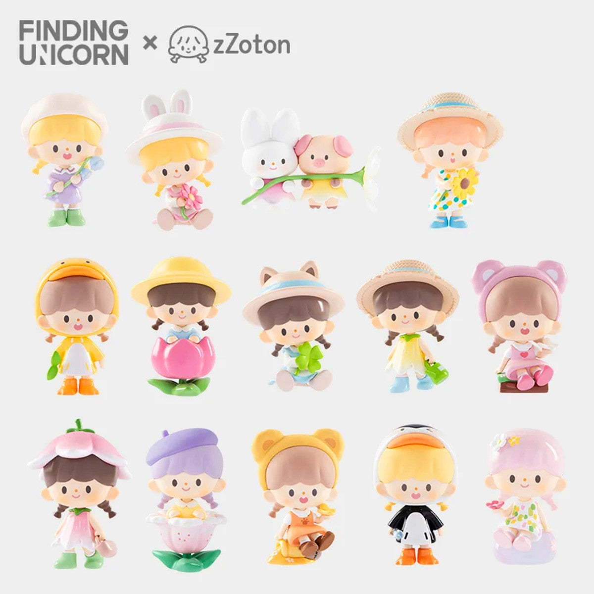Zzoton garden spring figure series blind box