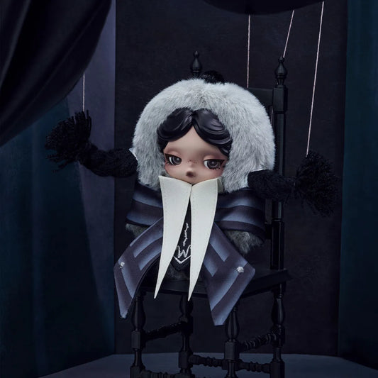 Skullpanda Wednesday plush (nevermore academy uniform version)