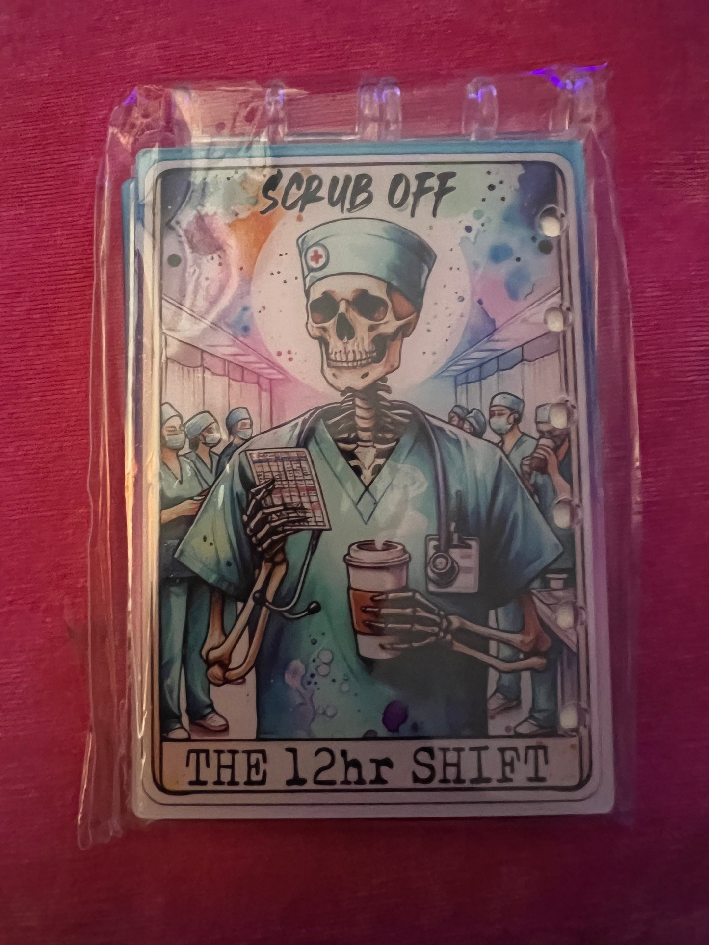 A7 tarot, horror & other character acrylic notebooks